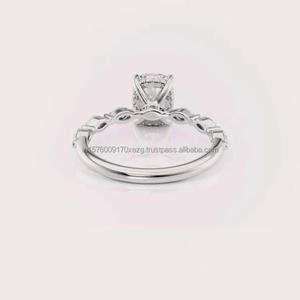 Anillo de Compromiso de Moissanita Elegante y de Moda, el Más Vendido, para Joyería de Novia y Eventos Especiales, Disponible al Mejor Precio - Product Image 5
