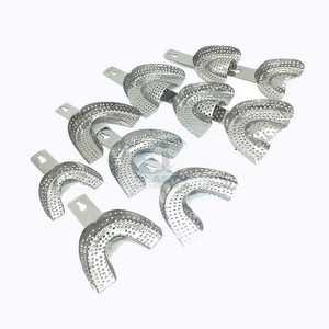 CLASTY INSTRUMENTS Bandeja de Impresión Dental Superior Perforada de Acero Inoxidable Reutilizable Autoclavable Maxilar para Alginato CE ISO OEM - Product Image 5