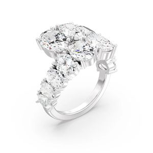 แหวนเพชรทรงรีแบบโอเวอร์ล็อค - Product Image 4