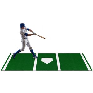 Tappetino da lancio per softball 3x1 metri con erba sintetica, attrezzatura per allenamento indoor e outdoor, verde - Product Image 5
