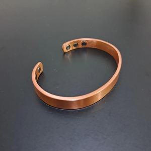 New Luxury Polished Modern Copper <b>Bangle</b> Women Magnetic <b>Engraved</b> Handmade by copper jewelry Modern antique design - Product Image 4
