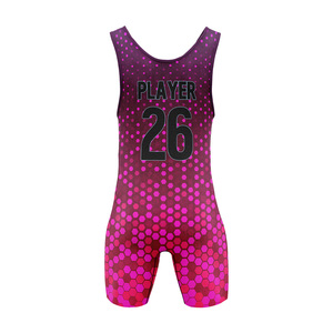 Personalized Men's Team <b>Wrestling</b> <b>Singlet</b> 100% Polyester Durable Lightweight Four Way Stretch Breathable Quick Dry <b>Singlets</b> - Product Image 3
