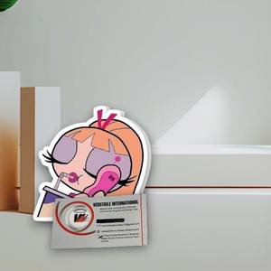Plaques d'extension de cils personnalisées avec logo professionnel, motif Power Puff Girl, diamant, étiquette privée, en acrylique magnétique, écologiques - Product Image 6