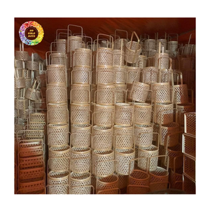Boîte à rideaux en bambou faite à la main, tissée naturellement, pour le rangement et l'emballage de cadeaux, de thé, de souvenirs, de bijoux et de décoration intérieure - Product Image 6