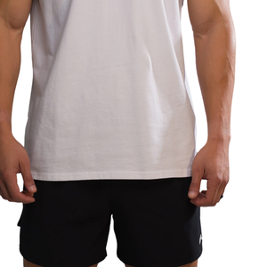 Débardeur blanc vintage à motifs pour homme, coupe oversize, sans manches, pour la gym, l'entraînement, la musculation, la remise en forme, vente en gros OEM en vrac - Product Image 5