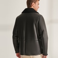 Premium Leather Aviator Flight <b>Jacket</b> Classic <b>Pilot</b> Coat Winter Fashion OEM ODM Manufacturing Sample Service Available - Product Image 2