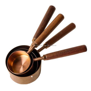 Metal Kitchen Counting High Copper Finished <b>Measuring</b> <b>Cups</b> S/4 Piece Bulk Supplies High Grade <b>Measuring</b> <b>Cup</b> With Logo - Product Image 5