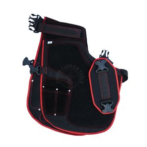 Multi-Function Farrier Apron Leather Canvas Horseshoeing Apron with Adjustable Belt Leg Straps <b>Tool</b> Pockets Nail Magnet - Product Image 1