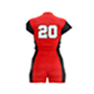 Volleyball Uniform Set Sublimated Print Blue White Sleeveless Jersey Shorts With Number 17 Athletic Fit For Adults - Product Image 3