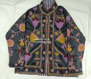 Cotton Jackets From India Women Cotton Winter Jackets India Embroidery Work Jackets Fashion Jacket From India Bohemian Jacket - Product Image 2