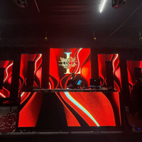 Cabina de DJ Portátil con Pantalla LED de Video a Todo Color, Cabina de DJ para Festivales de Música, Bares Nocturnos, Pantalla LED con Forma Personalizable