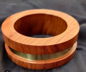 Brazaletes de Madera de Mango Natural, Acabado Mate Suave, Joyería Contemporánea Hecha a Mano, Ecológica y Duradera, Decoración para el Hogar, Regalo Empresarial, Artesanía - Product Image 4