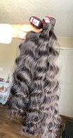 Extensions de cheveux naturels bouclés indiens Remy, ondulations profondes, pointes pleines, double trame, commande en gros