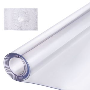 Tappetino Protettivo Rettangolare in PVC Trasparente Spessore 1,5 mm, 60x240 cm, Facile da Pulire, Impermeabile, per Tavoli e Mobili - Product Image 3