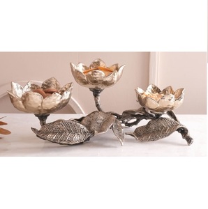 Bol de service décoratif en métal pour collations, riz et dattes, design personnalisé, nouvelle collection, motif intérieur peint à la main, pour fruits - Product Image 4