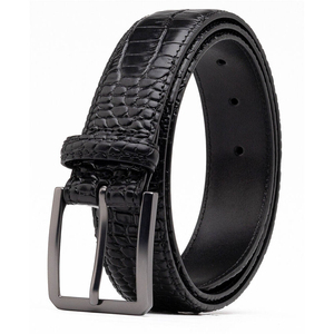 Cinturón de Cuero Genuino para Hombre, Diseño de Moda, Personalizable, de Piel de Vaca, Resistente, Clásico, Informal de Negocios, Impermeable, de Alta Calidad - Product Image 1
