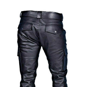 Pantalons en cuir pour hommes de haute qualité, vente en gros, qualité supérieure, décontractés, confortables, respirants, dernière arrivée, sur mesure - Product Image 5