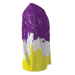 Dernier design Maillot de hockey sur glace pour équipe sportive transfrontalière Vente en gros Polyester Séchage rapide Respirant Adulte Unisexe Anti-bactérien - Product Image 3