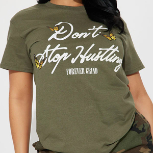 Camisetas de Manga Larga para Mujer, Nueva Llegada, Logotipo Personalizado al por Mayor, 100% Algodón, Camisetas Lisas Estampadas para Mujer - Product Image 6