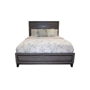 For Sierra Contemporary <b>Queen</b> <b>Size</b> Wood <b>Bed</b> in Gray Modern Wooden <b>Beds</b> - Product Image 1