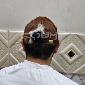 Genuine Cowhide Hair On Leather Cap Handmade Western Cowboy Unisex <b>Hat</b> - Product Image 4