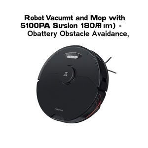 Robot aspirateur et serpillière avec aspiration de 5100 Pa, batterie de 180 minutes, évitement d'obstacles - Product Image 2