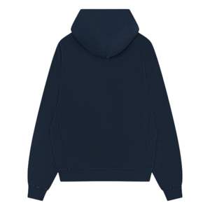 Sudadera con capucha de algodón lavado de alto gramaje, azul marino, de manga larga, tejido suave, estilo casual para hombre, ajuste cómodo, estilo premium - Product Image 2