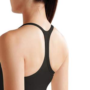 Custom Wholesale Women Racerback Crop Tank <b>Top</b> Sleeveless Yoga Gym Sports Bra Stretch Breathable Fitness Workout Activewear - Product Image 2