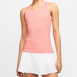 Camiseta sin mangas de cuello redondo para mujer, de color sólido, transpirable, de poliéster tejido, informal, para verano - Product Image 3