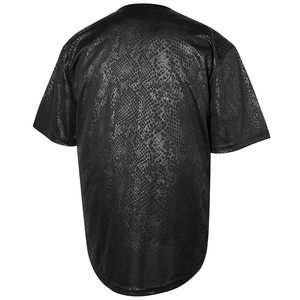 Comfortable fit <b>Baseball</b> Shirt Timeless Style Men's Jersey Breathable Mesh <b>Baseball</b> Shirt Short Sleeve Button Front - Product Image 3