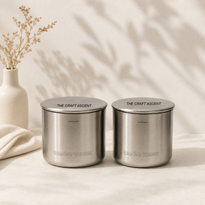 Wholesale Custom Logo Minimalist Stainless Steel <b>Candle</b> Jar Wth Airtight Lid Industrial Style Empty Metal <b>Candle</b> Container - Product Image 5