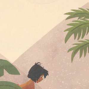 T-shirt court oversize pour femme, motif jungle beige, coupe classique, décontracté, printemps, doux, respirant, écologique, haut de mode - Product Image 6