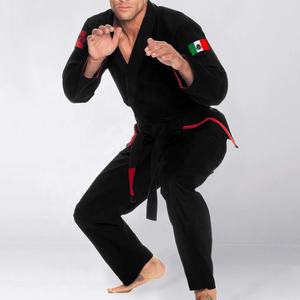Chaqueta negra de contraste BJJ Gis Pearl weave 450gsm, ropa de artes marciales de alta calidad, uniformes de Jiu-jitsu, kimonos personalizados BJJ Gi - Product Image 2