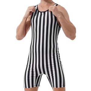 Combinaison de lutte pour hommes, durable, extensible, sans manches, avec tissu respirant pour l'entraînement et les compétitions - Product Image 3