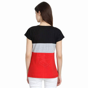 ราคาขายส่ง เสื้อยืดผู้หญิงคุณภาพสูง ดีไซน์ล่าสุด บริการ OEM ขั้นต่ำในการสั่งซื้อน้อย เสื้อยืดผู้หญิงสำหรับขายออนไลน์ - Product Image 4