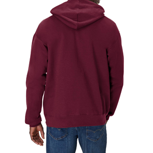 Sudadera con Capucha para Hombre, Color Sólido, Corte Regular, Felpa de Algodón, Informal, para Otoño, con Bolsillo Delantero y Capucha con Cordón Ajustable - Product Image 5