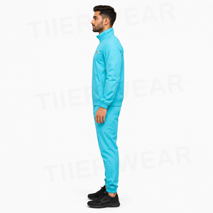 Mens Windproof <b>Waterproof</b> Training <b>Tracksuit</b> 100% Nylon Durable Full Zip Sports Jacket Jogger Pants Two Piece Sportswear Set - Product Image 3