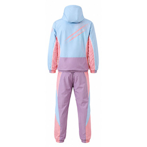 Men Hooded Windbreaker Printed Tracksuit Set <b>Lightweight</b> Polyester <b>Jacket</b> Pants Performance Gym <b>Running</b> Outdoor Wear OEM ODM - Product Image 3