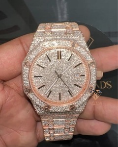 Montre automatique mécanique pour homme avec diamants Moissanite VVS, style Hip Hop, pour achat en gros - Product Image 3