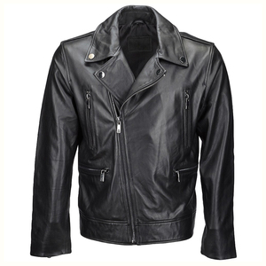 Veste en cuir pour homme de haute qualité, nouvelle mode, coupe-vent, respirante, manches longues, unie/à carreaux, streetwear, hiver, coutures fines - Product Image 4