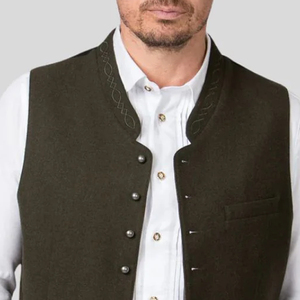Chaleco Bávaro Personalizado al por Mayor, Diseño Único para Oktoberfest, Tela de Alta Calidad, Reversible, Transpirable, Informal, Cálido - Product Image 4