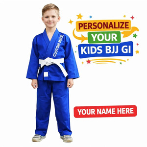Uniformes de BJJ para Niños al por Mayor, Uniforme de BJJ Ligero, Tela 100% Algodón, Uniforme de BJJ para Niñas - Product Image 4