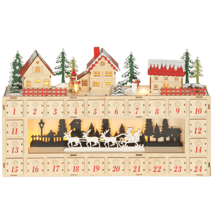 Christmas Advent Calendar with Christmas Lights for Holiday Decorations - Product Image 3