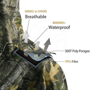 Combinaison de chasse de qualité supérieure, matière résistante, nouveau modèle, pour la chasse et le camping - Product Image 3