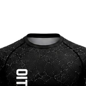 Chemise de compression noire à manches longues pour l'entraînement sportif, la gym, les exercices, respirante, à séchage rapide, vêtements de sport performants, vêtements de sport personnalisés - Product Image 5