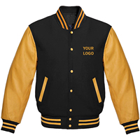 Veste de sport pour homme noire et dorée avec col rabattable, logo sur le devant, imperméable, coupe-vent, respirante, décontractée, pour l'hiver