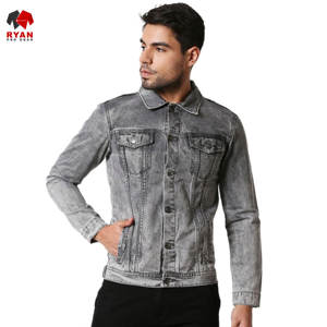 Chaqueta Vaquera Personalizada de Primera Calidad Ryan Pro Gear para Hombre, Cierre de Botones, Acolchada, de Secado Rápido, Corte Regular - Product Image 5