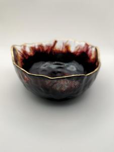 Cuenco de Boda Moderno de Resina Negra y Dorada de Lujo con Diseño Ecológico - Product Image 2