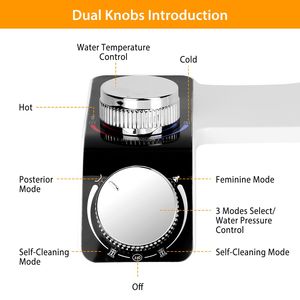 Accessorio Bidet Autopulente con Doppio Ugello per Acqua Fresca, Non Elettrico, per Sedile WC, Compatibile con Acqua Fredda e Calda - Product Image 2