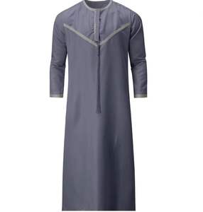 Jubba Thobes Islámicos Casuales para Niños, Transpirables, de Poliéster, Largos hasta el Suelo, Tallas Grandes, Precio al por Mayor - Product Image 5